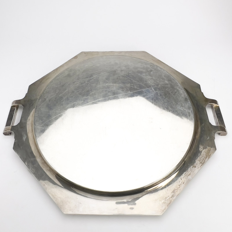 Gorham - Monumental Octagonal Silver Serving Tray