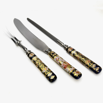 Royal Crown Derby - Imari Three-Piece Carving Set