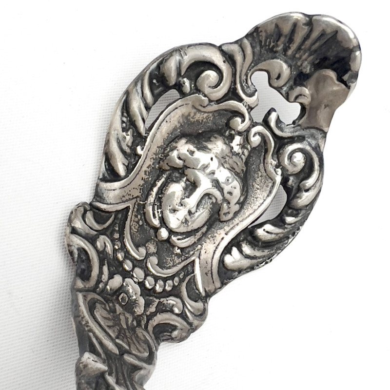 Three Large Ornate Silver Serving Pieces