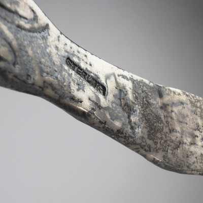 Three Large Ornate Silver Serving Pieces