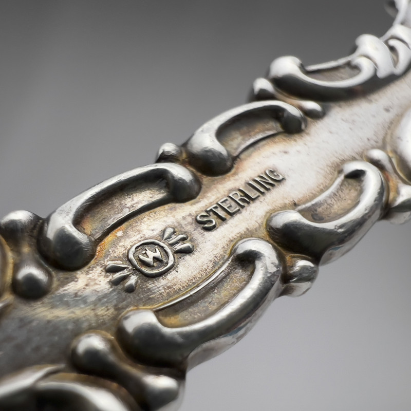 Four Ornate Large Silver Serving Pieces