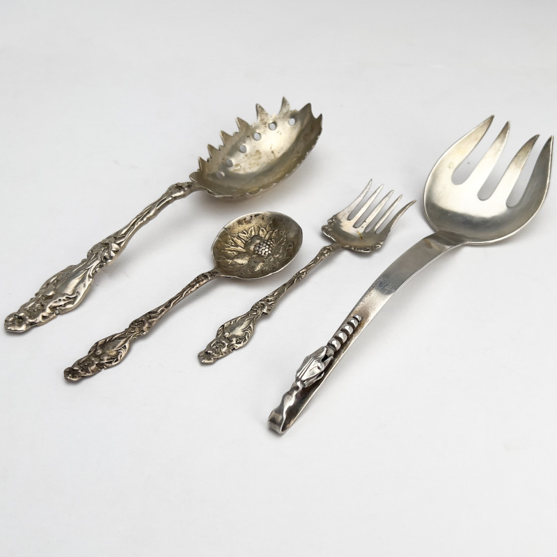 Silver Serving Pieces, Group of 4