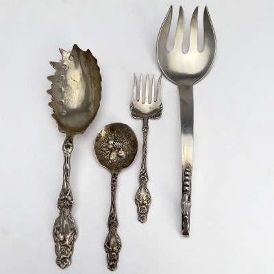 Silver Serving Pieces, Group of 4