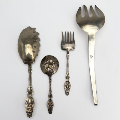 Silver Serving Pieces, Group of 4