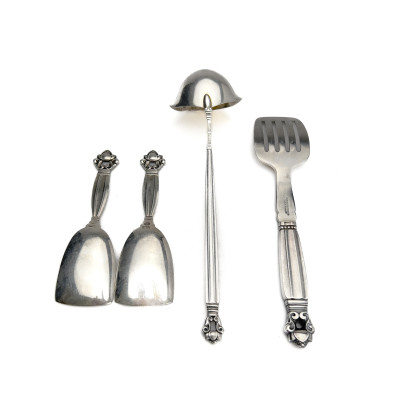 Georg Jensen Silversmithy - Silver Serving Pieces, Group of 4