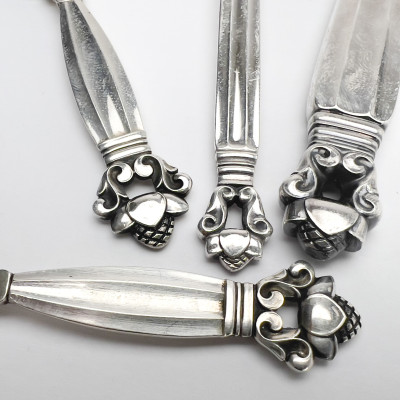 Georg Jensen Silversmithy - Silver Serving Pieces, Group of 4