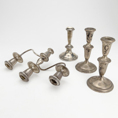 Weighted Silver Tableware and Accessories including Gorham Yo-yo