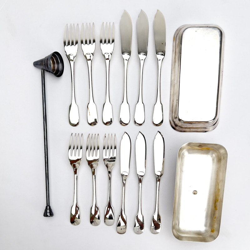Christofle - Silverplate Group including Cluny Flatware