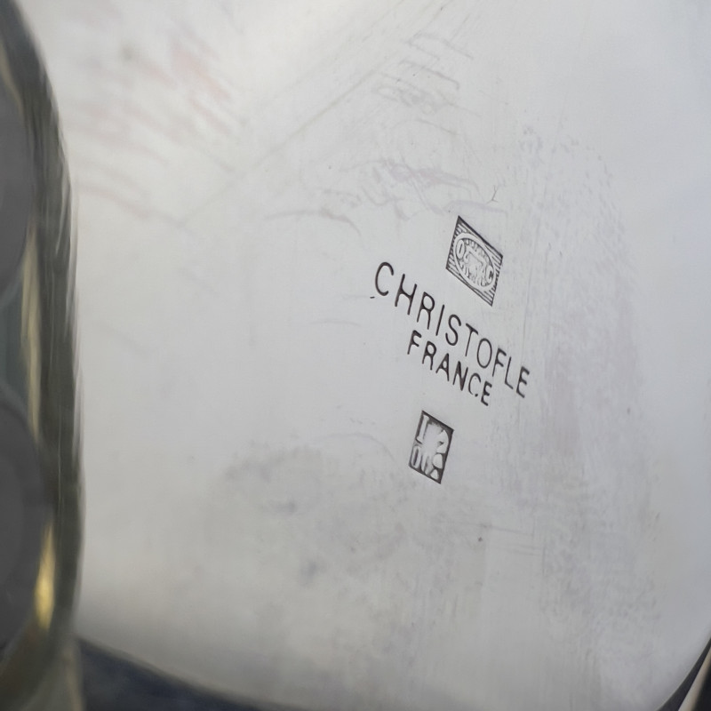 Cristofle - Silverplate Champagne Cooler and Malmaison coasters