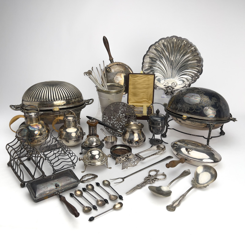 Large collection of Silverplate Tableware and Accessories