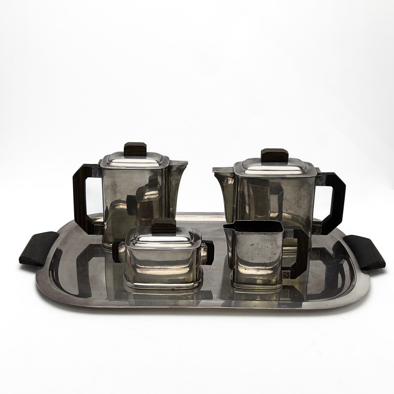 Ercuis - Modernist Silverplate Coffee and Tea Service