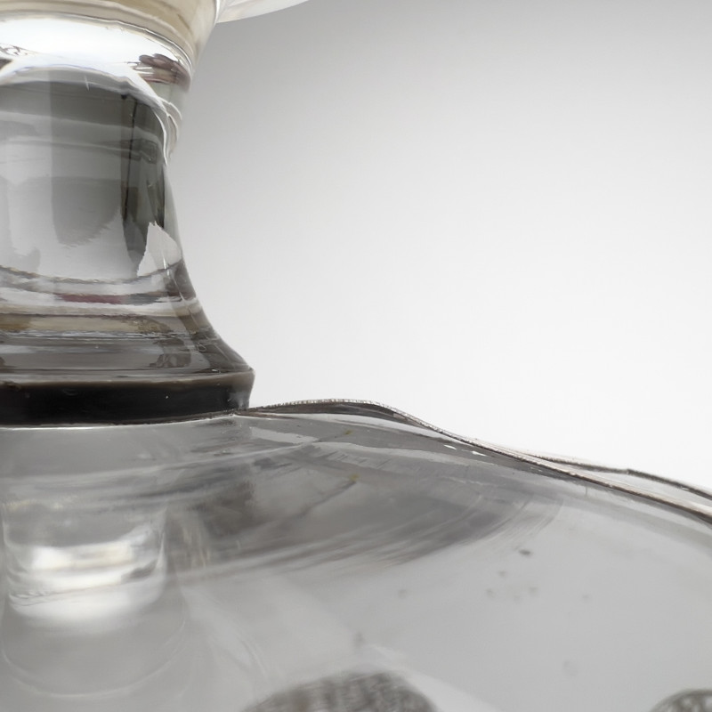 Silver Overlay Dessert Cups and Bottle