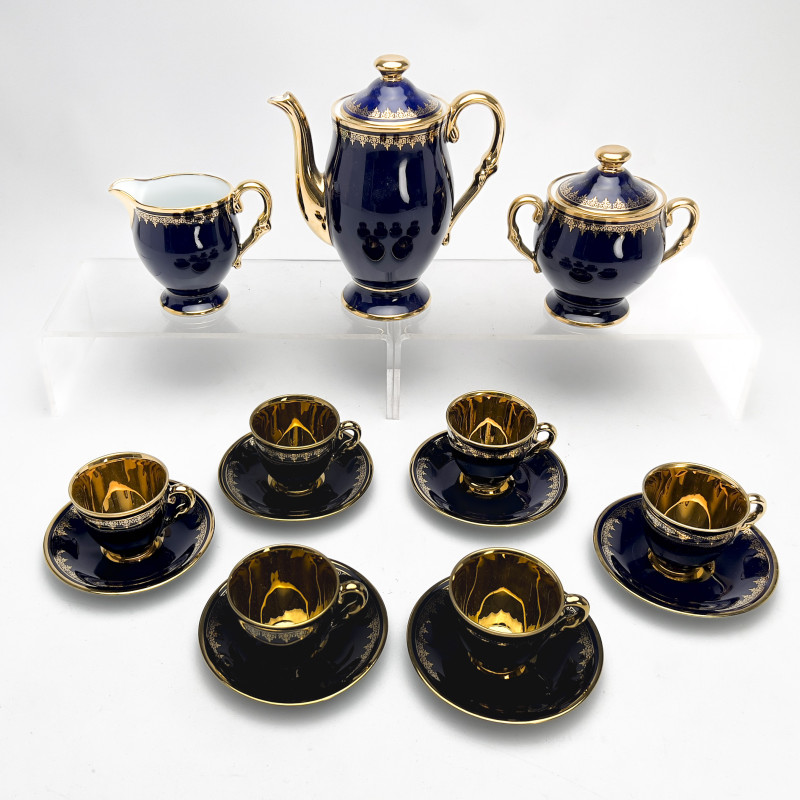 Limoges Demitasse Coffee Service, Set of 15