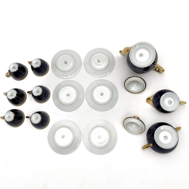 Limoges Demitasse Coffee Service, Set of 15