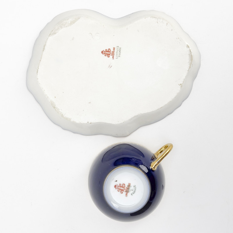 Limoge Cups and Saucers, Group of 23