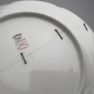 Haviland - Limoges China Queen Pattern Partial Service, Gold and Blue