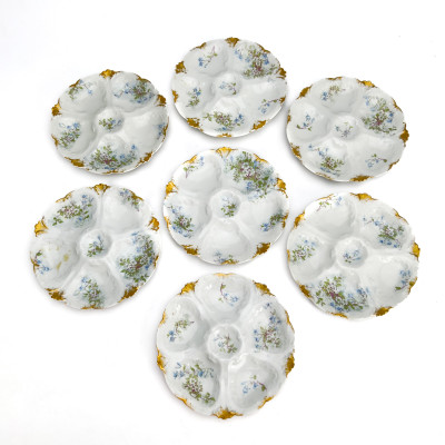 Charles Field Haviland - Limoges Oyster Plates, Set of 12
