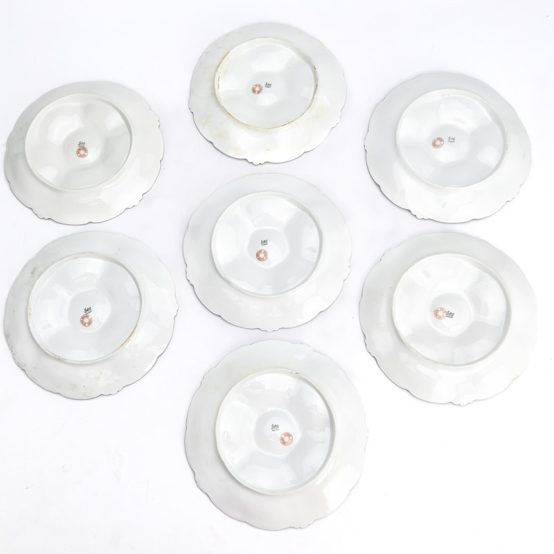 Charles Field Haviland - Limoges Oyster Plates, Set of 12