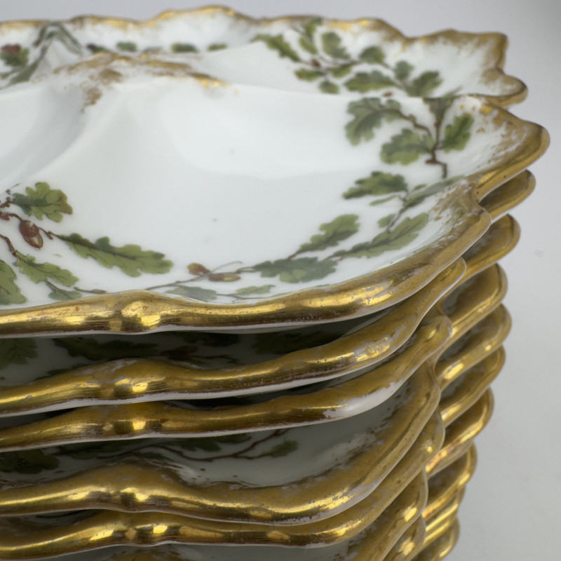 Tressemanes &amp; Vogt - Limoges Oyster Plates, Set of 12
