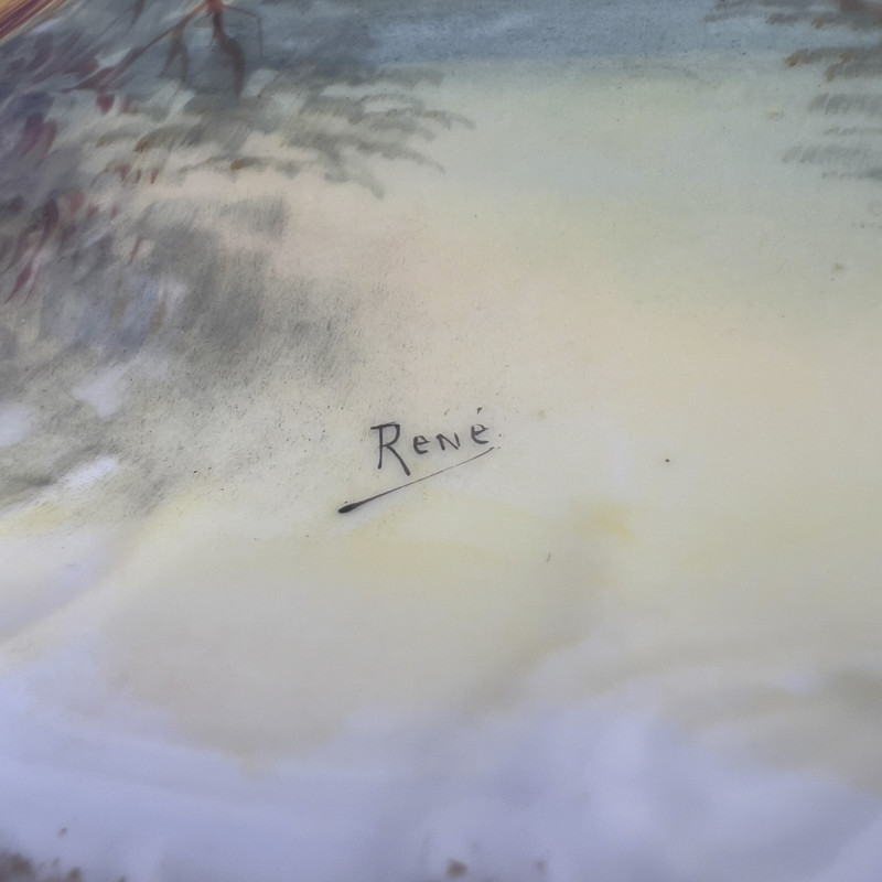 Limoges Bird Plates and Platters, Group of 14