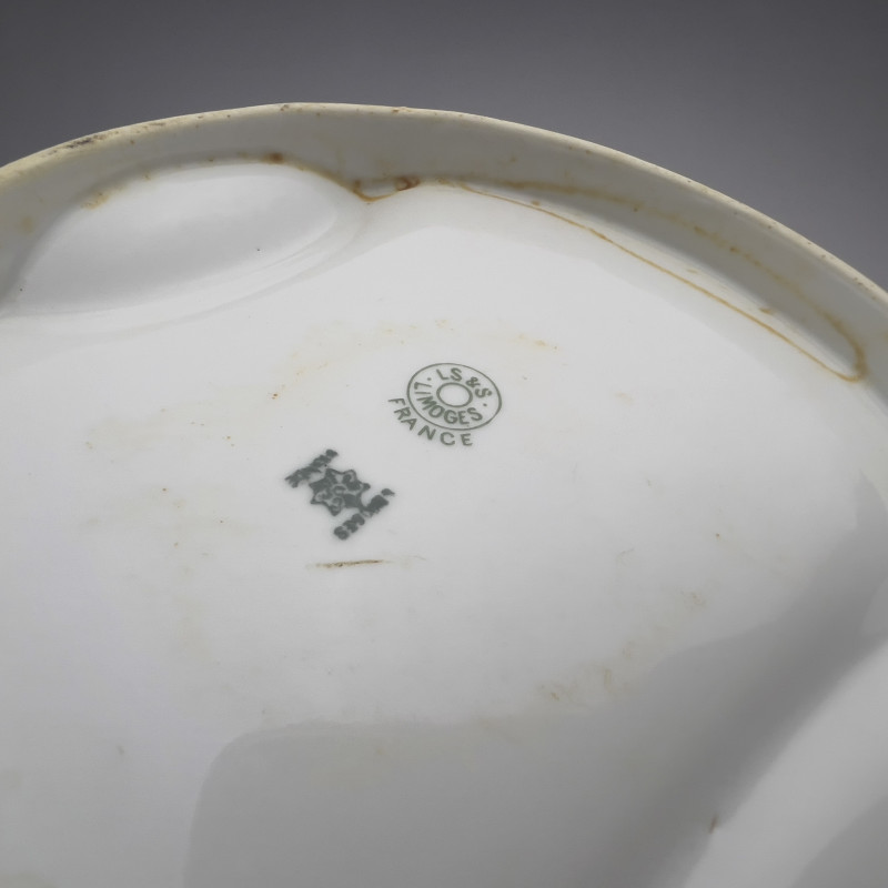 Limoges Porcelain Asparagus Service, Set of 12