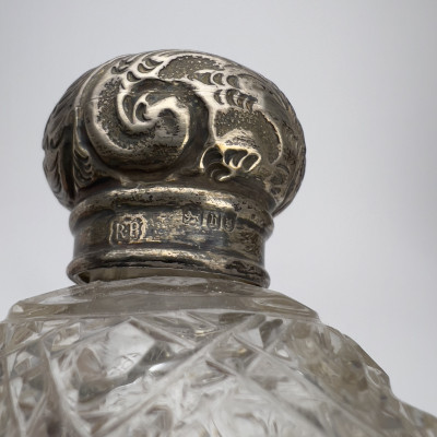 Collection of English Silver and Crystal Dresser Jars