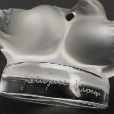 Lalique - Frosted Crystal Paperweights, Group of 5