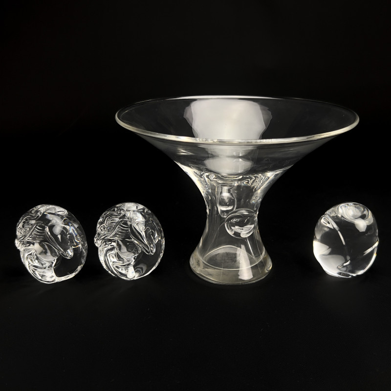 Steuben Glass - Bouquet Vase and Hand Coolers