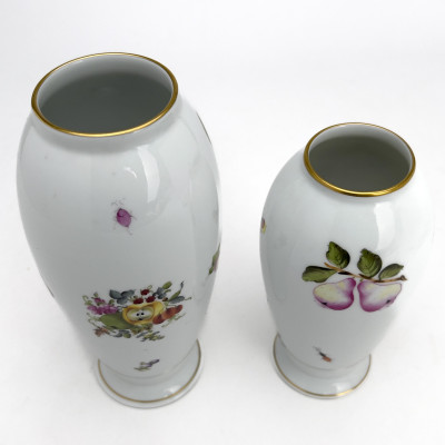 Herend - Two Market Garden Porcelain Vases