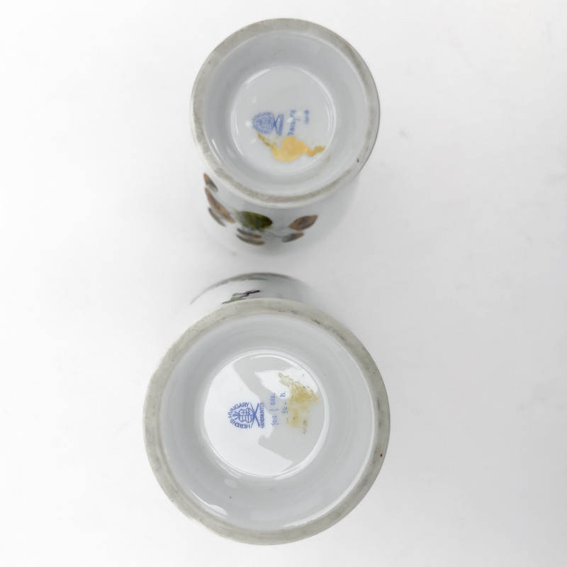 Herend - Two Market Garden Porcelain Vases
