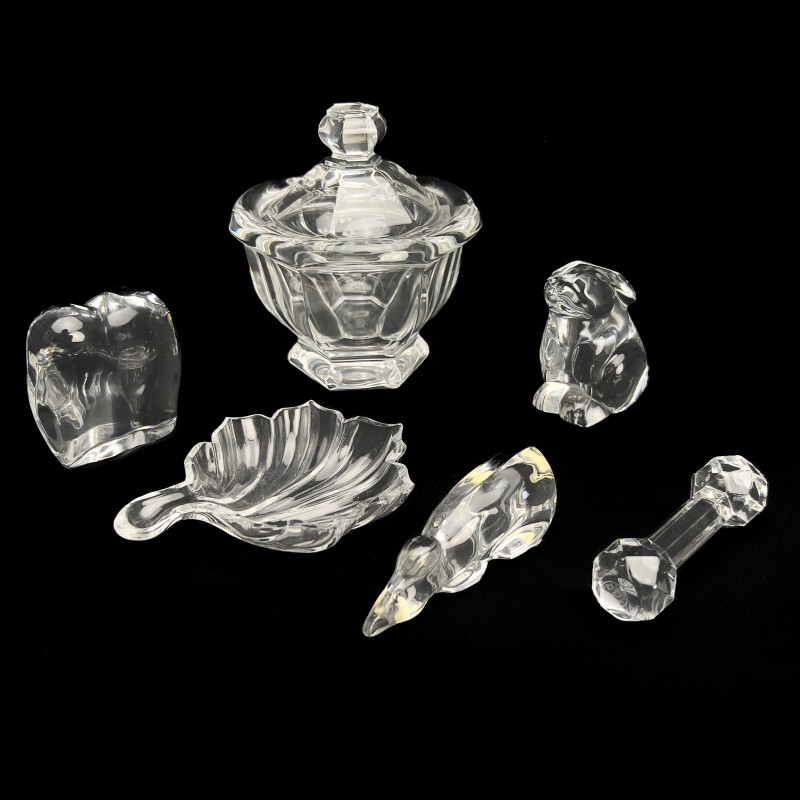 Baccarat - Glass Desktop Accessories, Group of 6