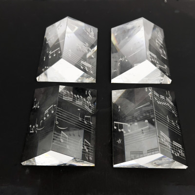 Steuben Glass - Prelude &amp; Fugue Prism Sculpture
