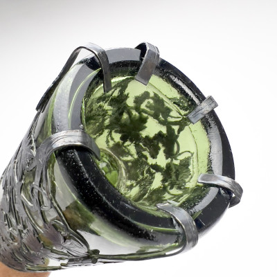 Enamel Silver Six Bottle Tantalus