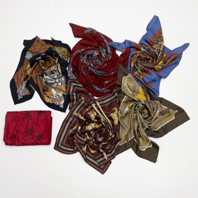 Image for Lot Hermès - Silk Scarves, Group of 6