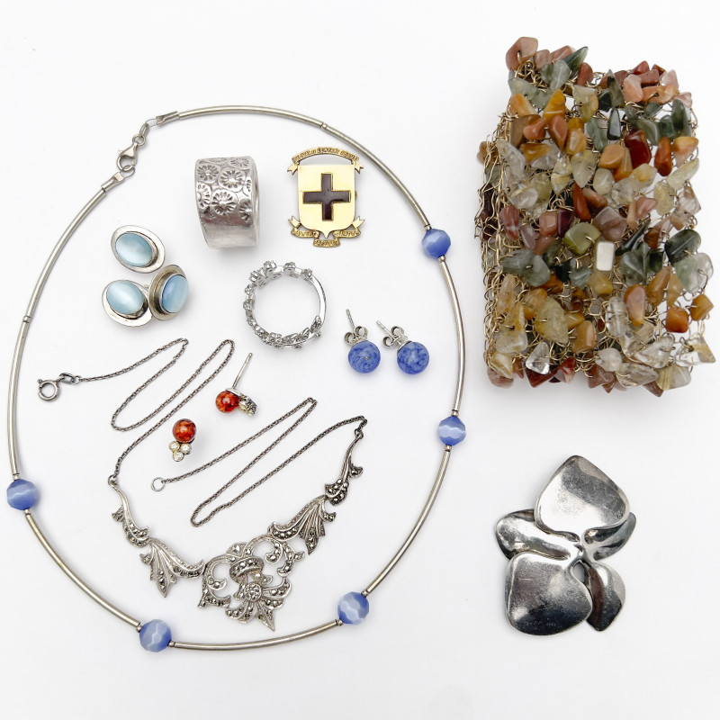 Gold and Silver Estate Jewelry Group