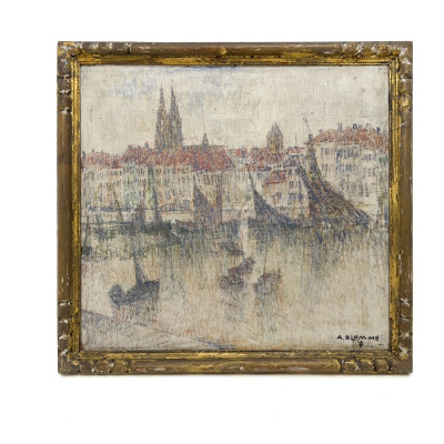 Alfons Blomme - Untitled (Canal Scene)