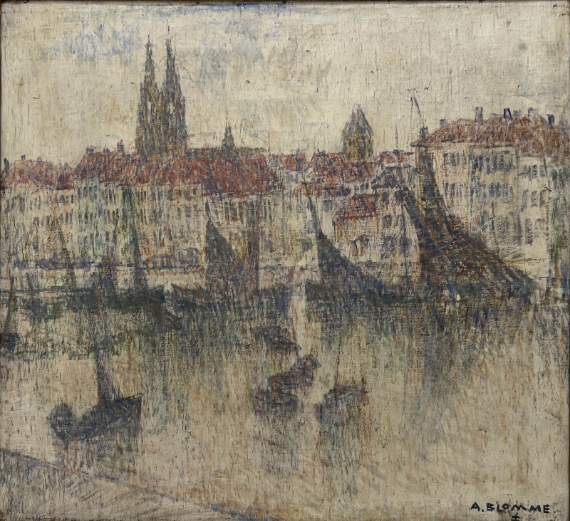 Alfons Blomme - Untitled (Canal Scene)