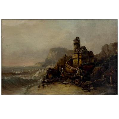 Image for Lot Claude-Joseph Vernet - Untitled (Seaside Village)