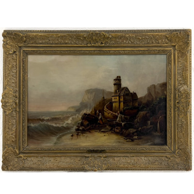 Claude-Joseph Vernet - Untitled (Seaside Village)