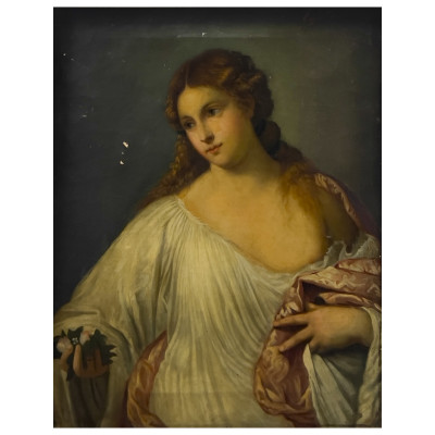 Image for Lot Egisto Ciardi - Flora di Tiziano (After Titian)