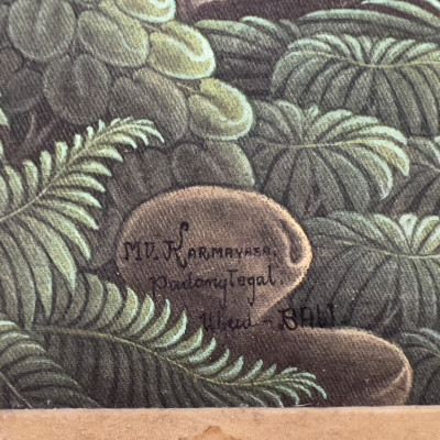 Balinese Painting (Farming Scene)