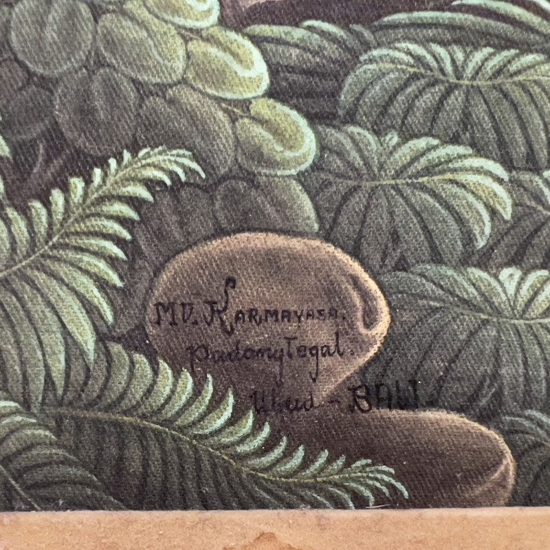 Balinese Painting (Farming Scene)