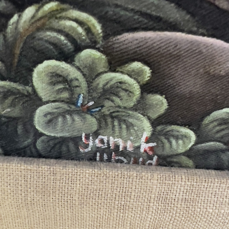 Balinese Painting (Harvesting Scene)