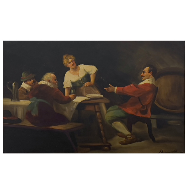 European Genre Painting (Tavern Scene)