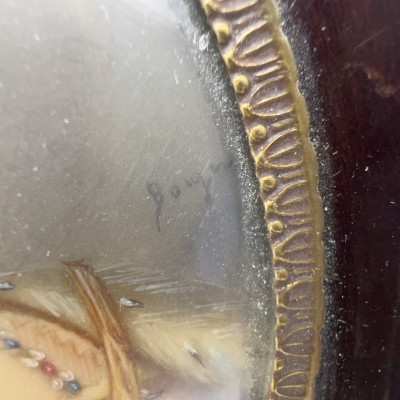 Four Miniature Oval Portraits on cellulose