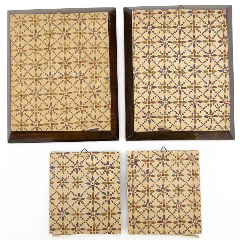 Four Miniature Oval Portraits on cellulose