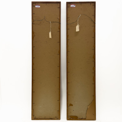 A Pair of Chinese Paintings - Gardens and Pavilions