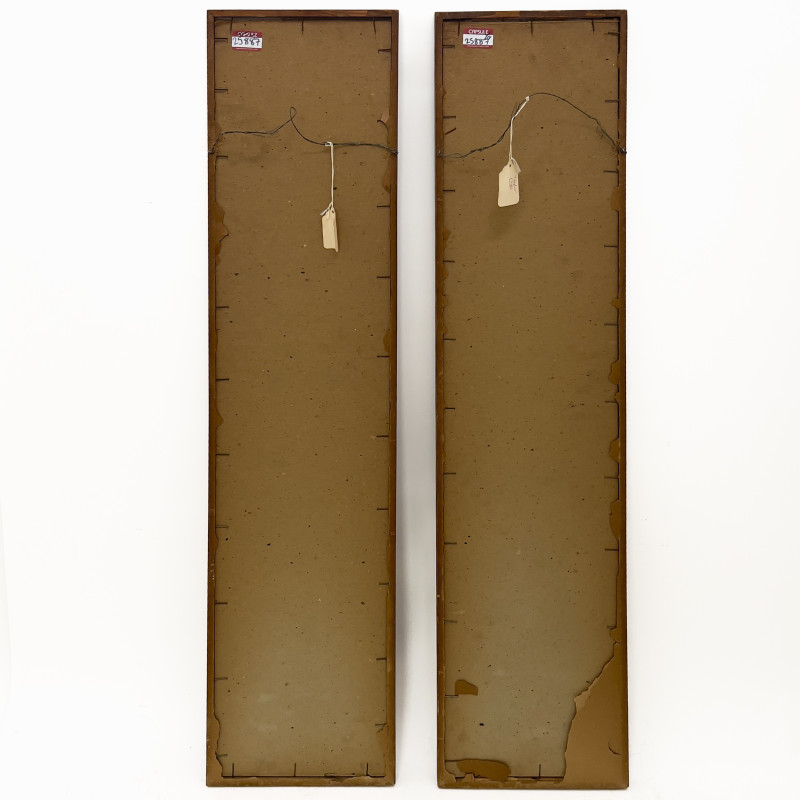 A Pair of Chinese Paintings - Gardens and Pavilions