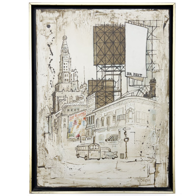 Unknown Artist - Untitled (City Street)