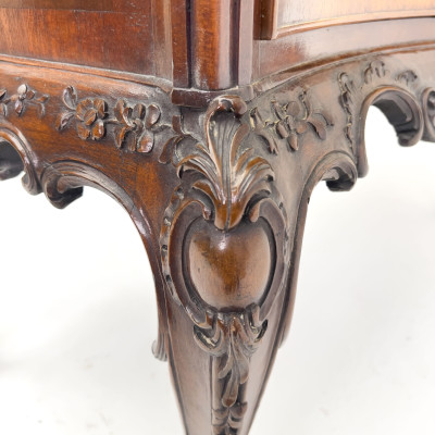 Rococo Revival Style Serpentine Two Drawer Chest